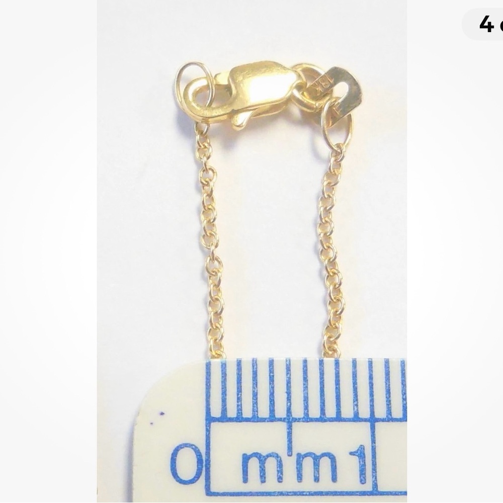 Beautiful 18k solid gold .49 ctw and Genuine Pave Diamond Pendant necklace 💎 - Picture 16 of 16